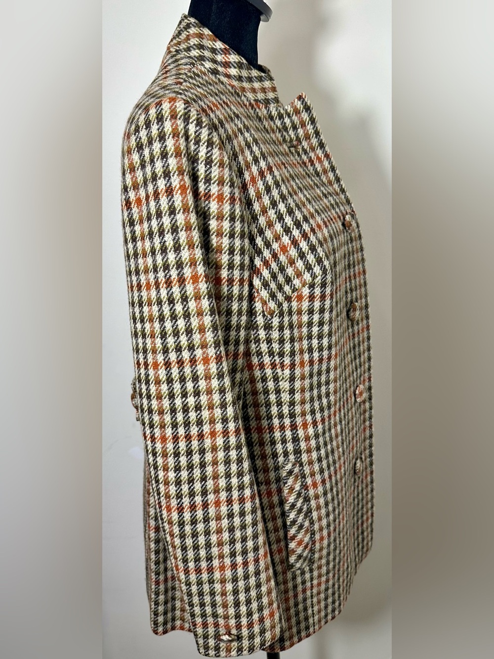 RONY LEE Plaid Wool Blazer Jacket Hong Kong Vintage Tailored - Picture 6 of 14